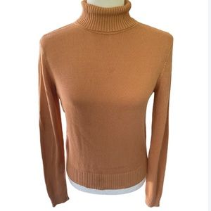 Ann Taylor 100% Silk Turtleneck Sweater